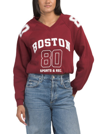 MADDEN GIRL Boston Varsity Pullover