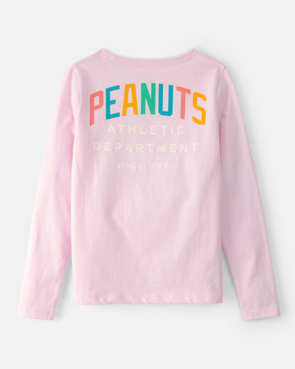 OshKosh B'gosh Qız Uşaq Peanuts Snoopy Uzun Kollu Bluzka - Çəhrayı YoxYox