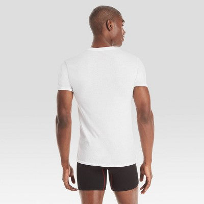 Hanes Premium Hanes Kişi Premium 5-li Dəst Dar Oturan Boyunboğazlı T-Shirt - Ağ M