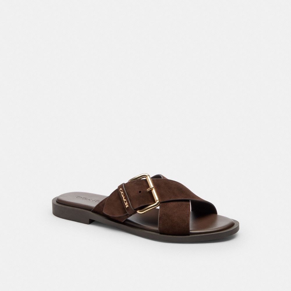 Coach Crisscross Buckle Sandal