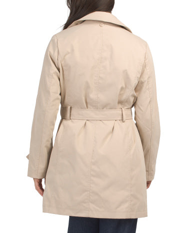 WEATHERPROOF Tək Düyməli Başlıqlı Trençkot