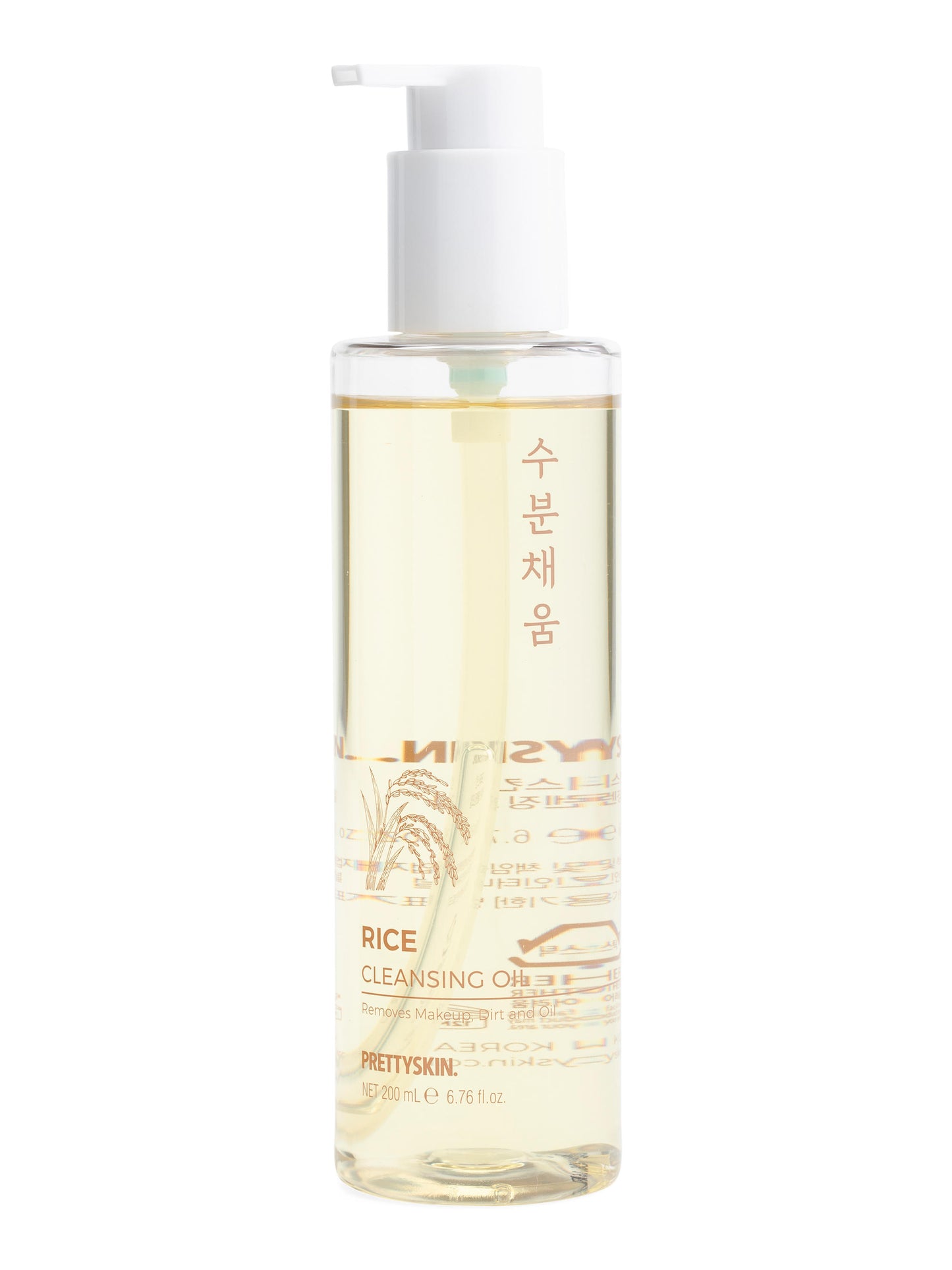 PRETTYSKIN Koreya Təhsili 6.76oz Pirinç Təmizləyici Yağı