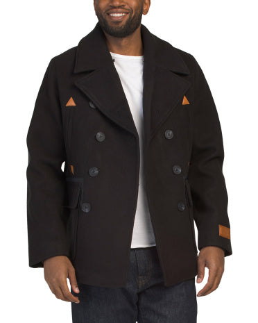 SCOTCH &amp; SODA Yun Qarışıqlı Izak Paltası Çıkarıla Bilən Yaxa ilə