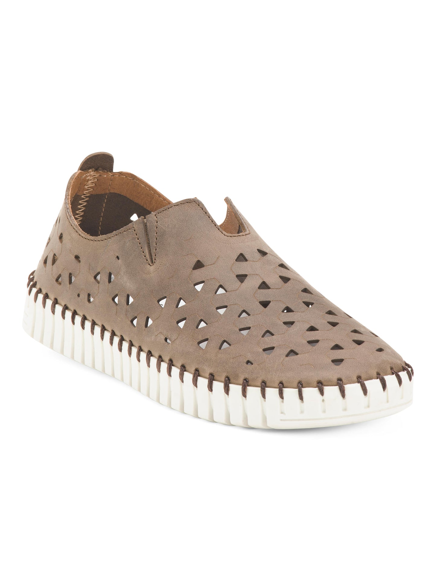 ERIC MICHAEL Made In Italy Nubuck Dəri Inez Düz Ayaqqabılar