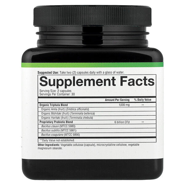 Youtheory Spore Probiotic Triphala Qarışığı 60 Vegetarian Kapsula