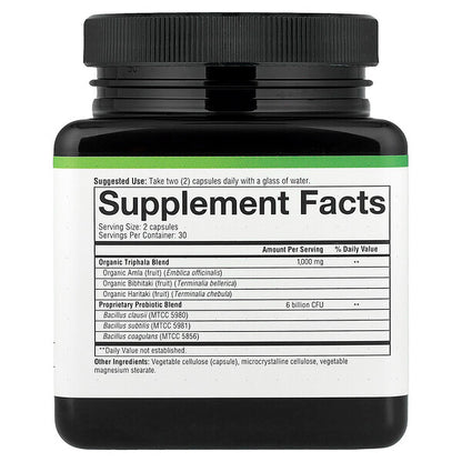 Youtheory Spore Probiotic Triphala Qarışığı 60 Vegetarian Kapsula
