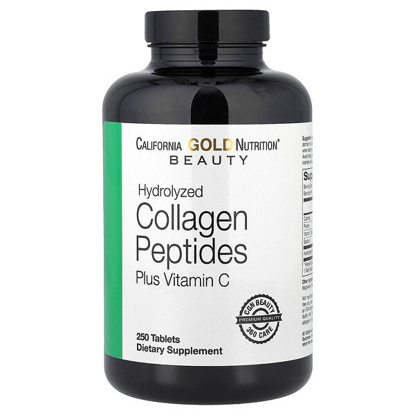 California Gold Nutrition Hidrolizə Edilmiş Kollagen Peptidləri I və III Tipi C Vitamini 250 Tablet