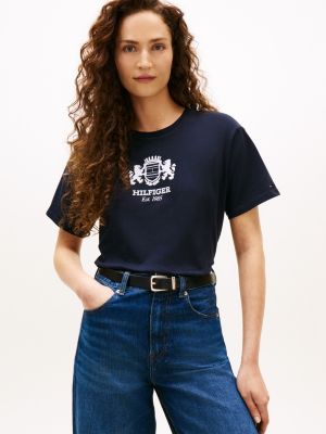 Tommy Hilfiger Hilfiger Crest Logo Köynək, Tünd Mavi