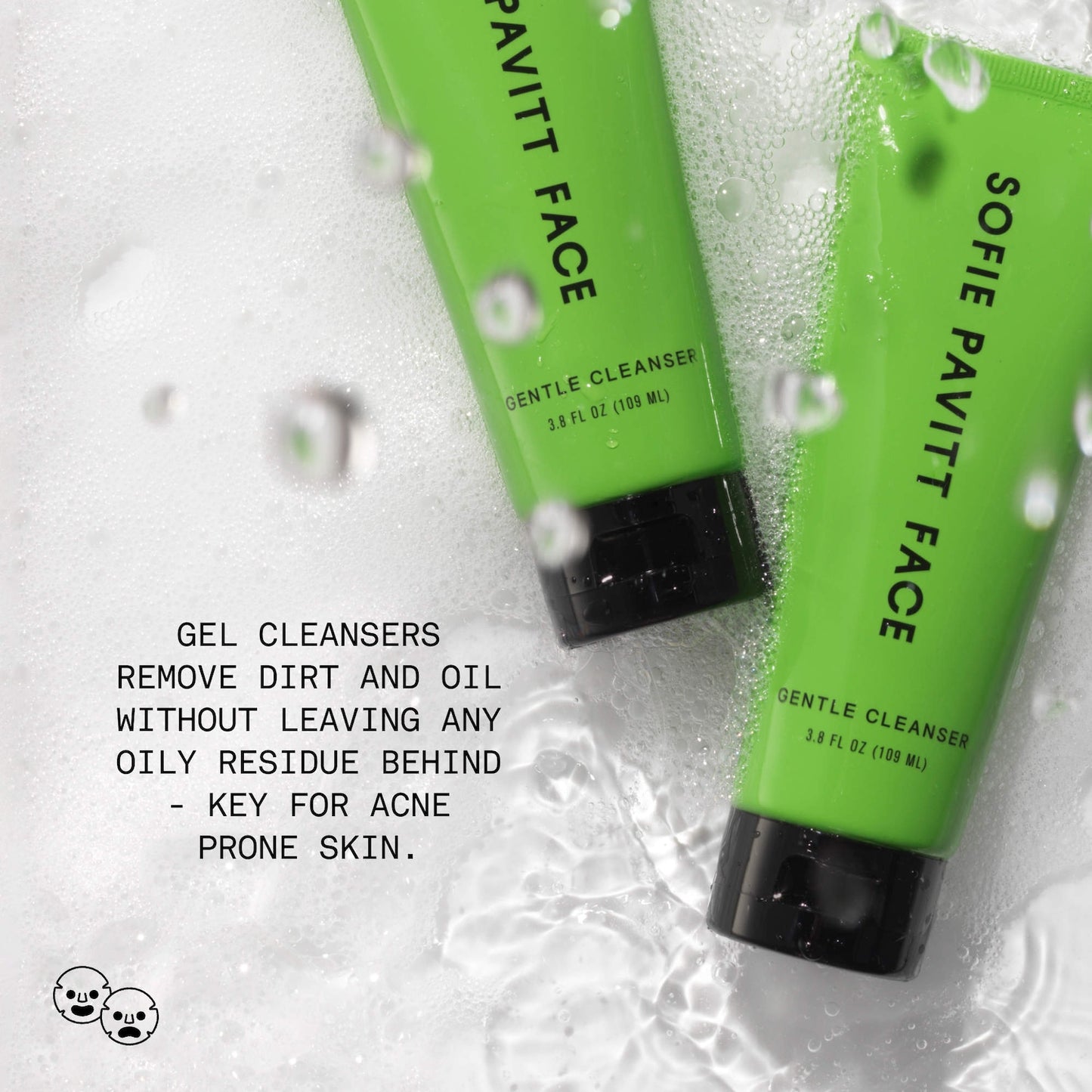 SOFIE PAVITT FACE Clean Nəm Və Yumuşaq Gel Köpük Üz Yuma Vasitəsi