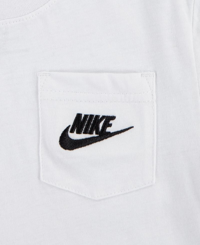Nike Oğlan Uşaq 2T-4T Cib Köynəyi və Frantsız Terisi Şortlar, 2 Parçalı Dəsti