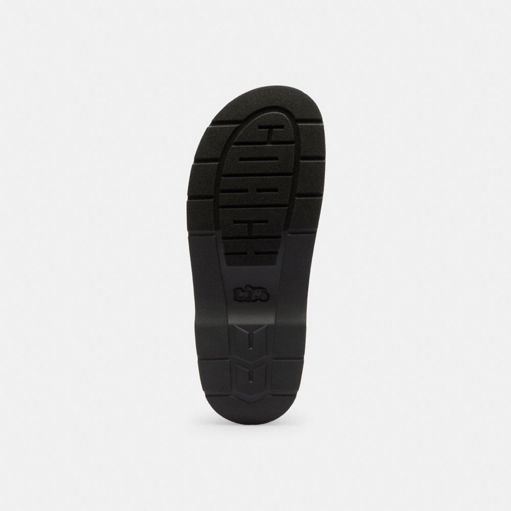 Coach Sculpted C Platform Clog In Loved Denim