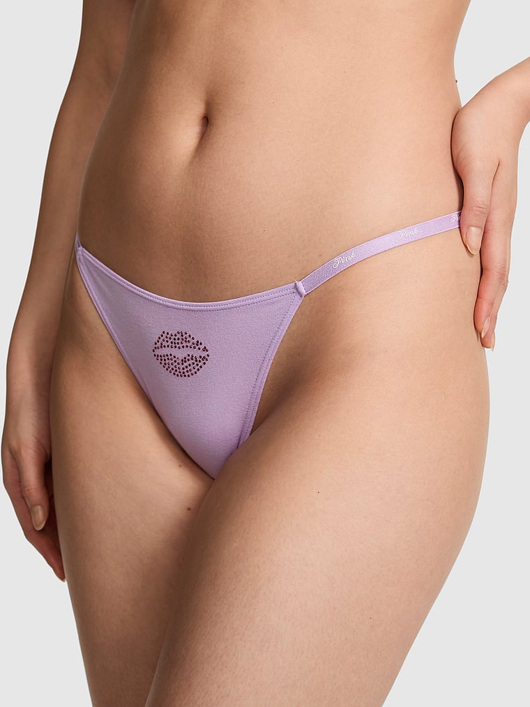 PINK Logo Pambıq Scoop Tanga