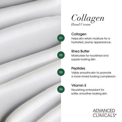 Advanced Clinicals Kollagen Əl Kremi 8 Fl Oz 237 Ml