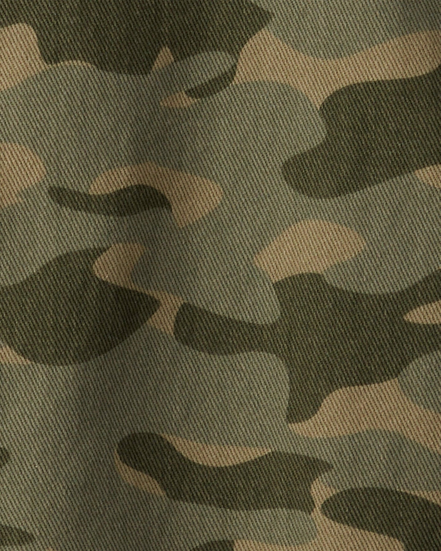 OshKosh B'gosh Oğlan Camo Pamuk Uzun Qol Fashion Gödəkçə - Yaşıl