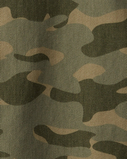 OshKosh B'gosh Oğlan Camo Pamuk Uzun Qol Fashion Gödəkçə - Yaşıl