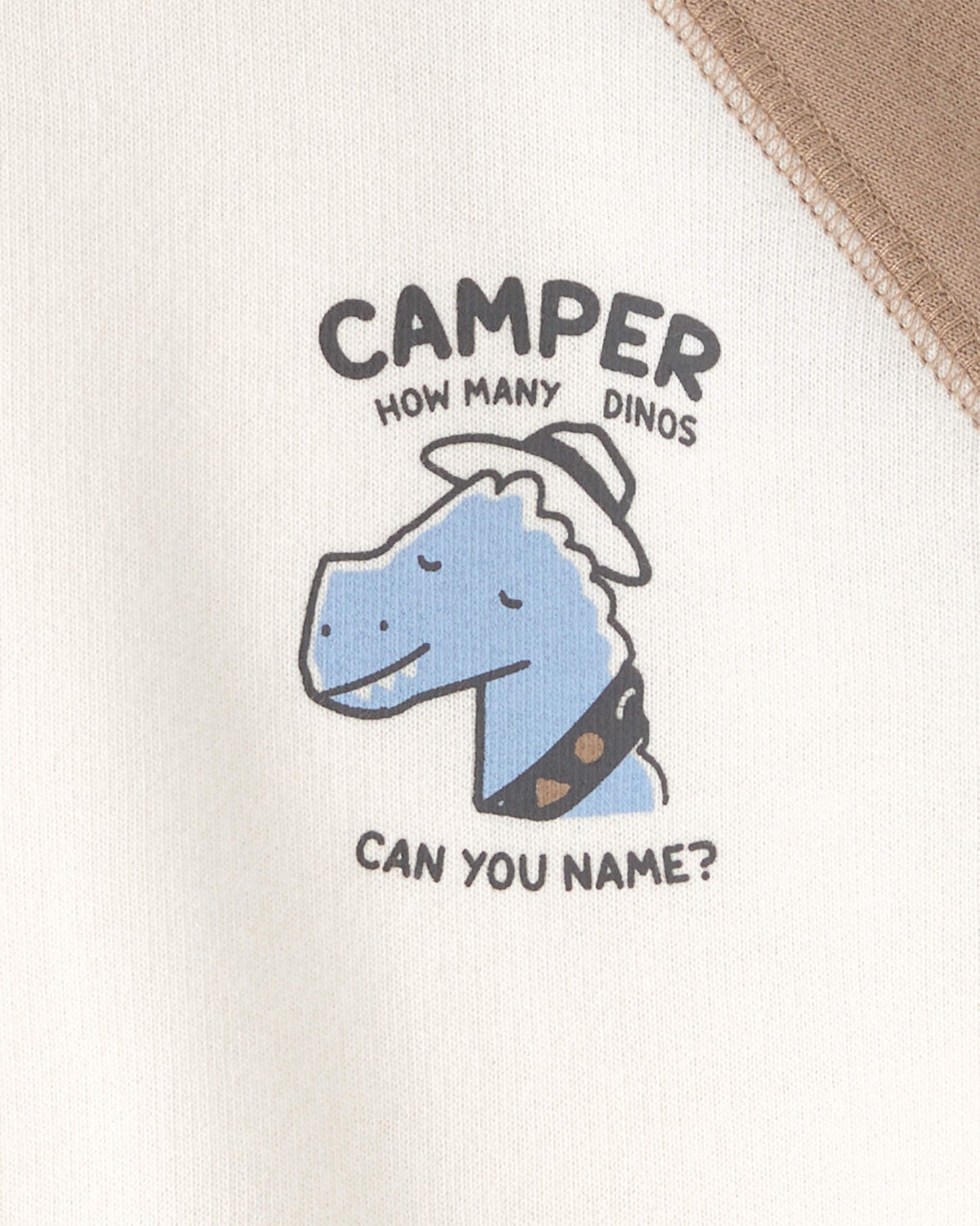 Carter's Uşaq Oğlan Dinozavr Franсuz Trikotajı Huddi - Qəhvəyi/Fil Dişi