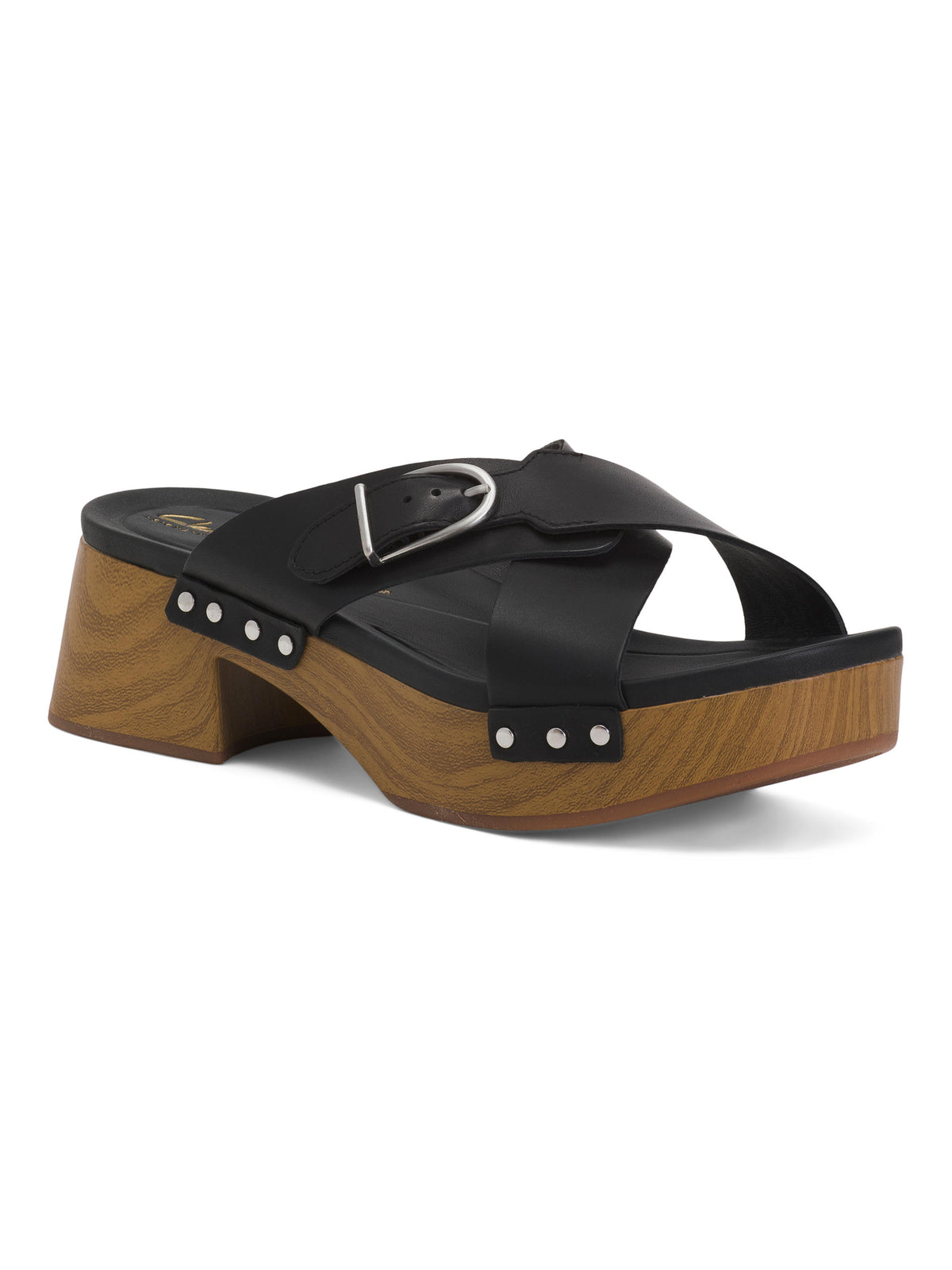 CLARKS Leather Sivanne Walk Comfort Sandal