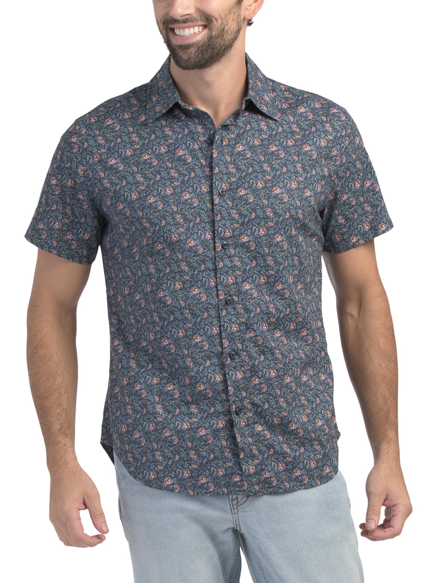 BONOBOS Slim Fit Riviera Qısa Kollu Köynək