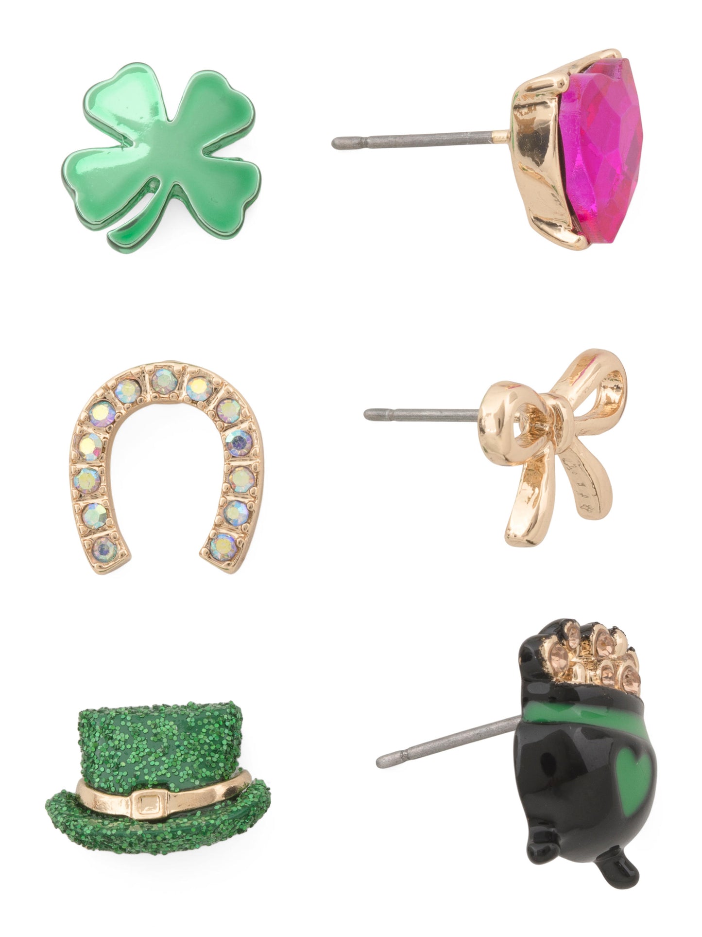 BETSEY JOHNSON Lucky Stud Earrings