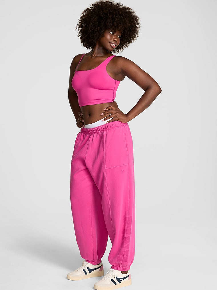 PINK Luxe Fleece Baggy Sweatpants