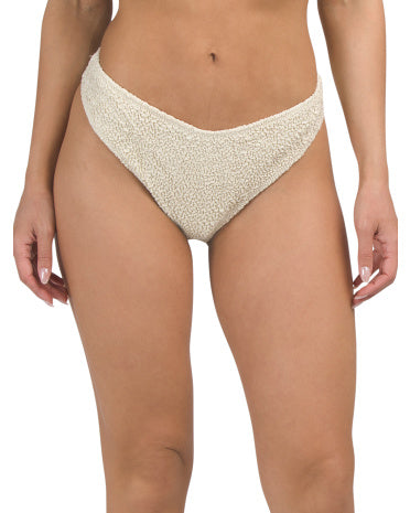 Made In Colombia Teksturlu Lulu Zik Zak Dikiş Bikini Mayosu