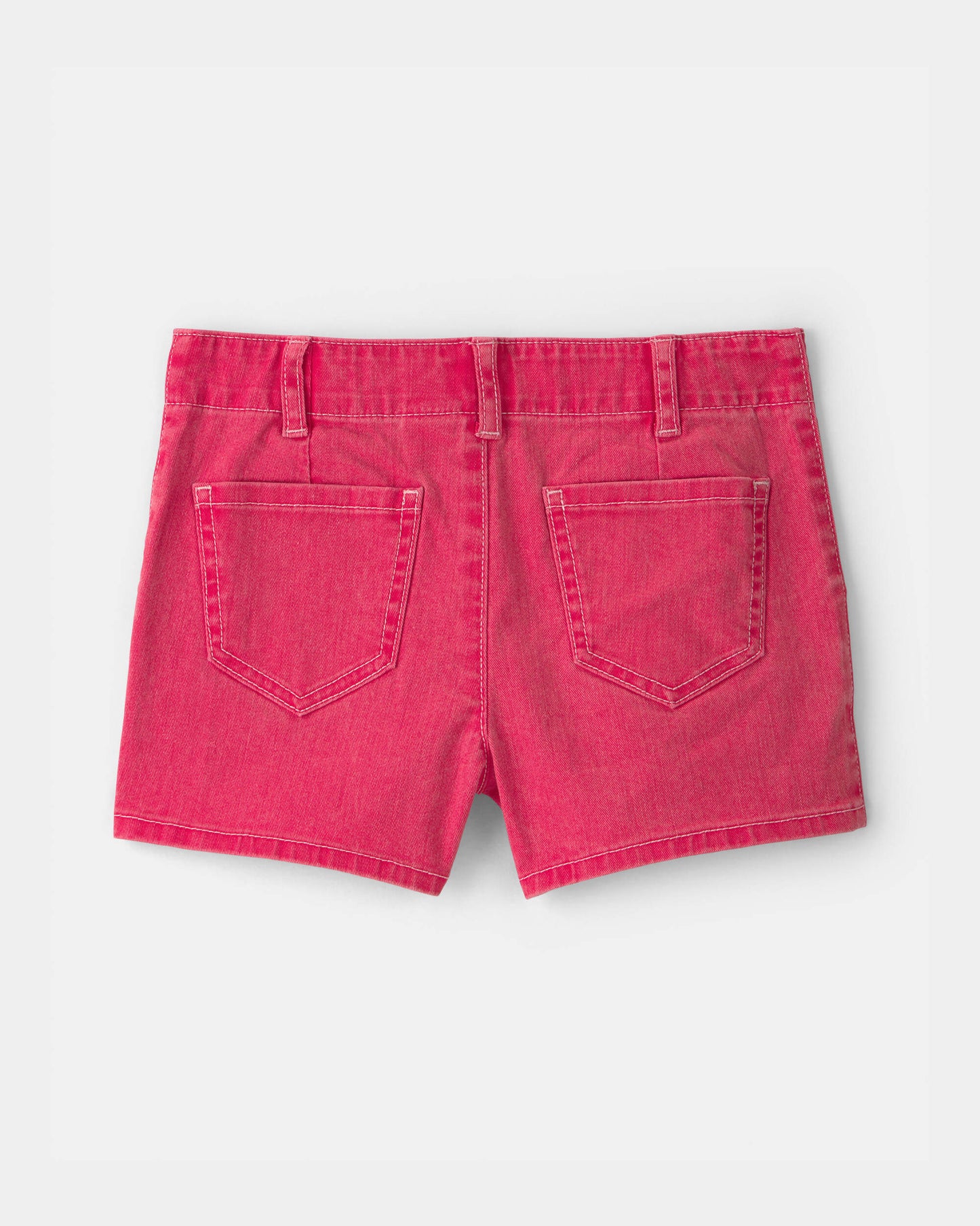 OshKosh B'gosh Qız Stretch Twill Şortları - Qırmızı