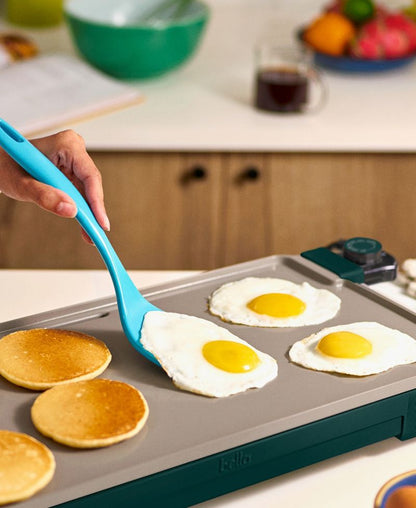 Bella 10" x 20" Griddle Isitmə Sini ilə, Meşə Yaşıl