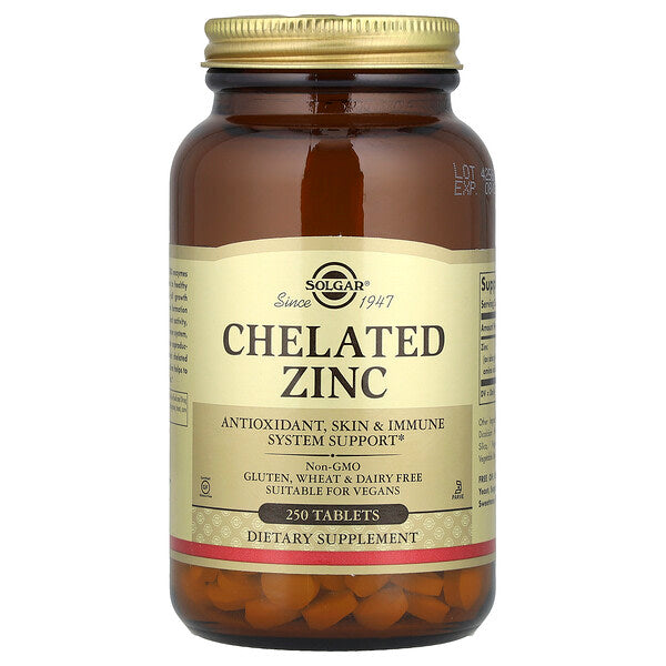 Solgar Chelated Zinc 250 Tablet 22 Mg