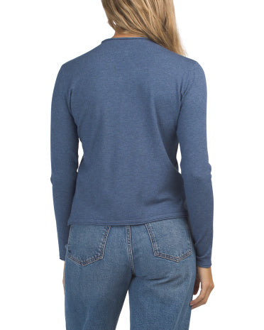 MILA MILANO Soft Feel Crew Neck Pull Over Sweater