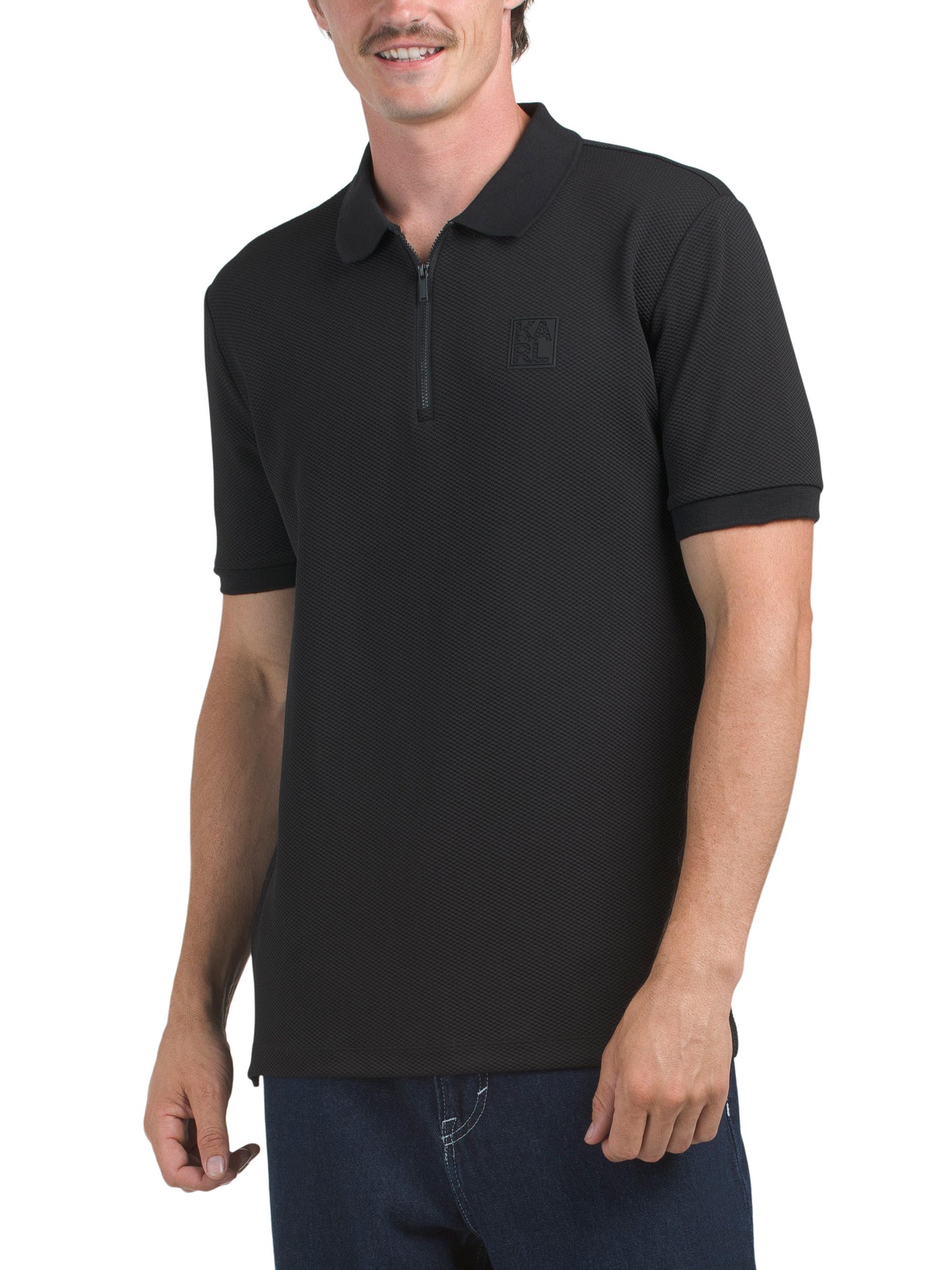 KARL LAGERFELD PARIS Performance Logo Polo
