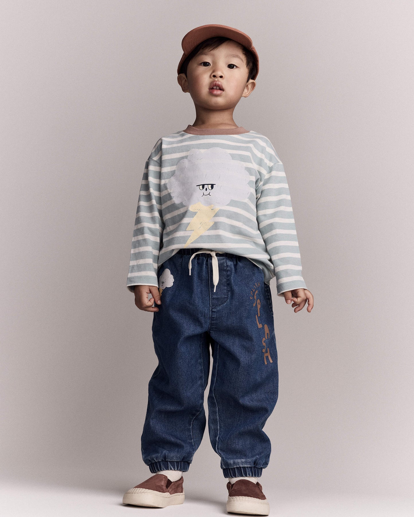 Carter's Toddler 'Splish, Splash' Cins Jogger Şalvarı - Mavi