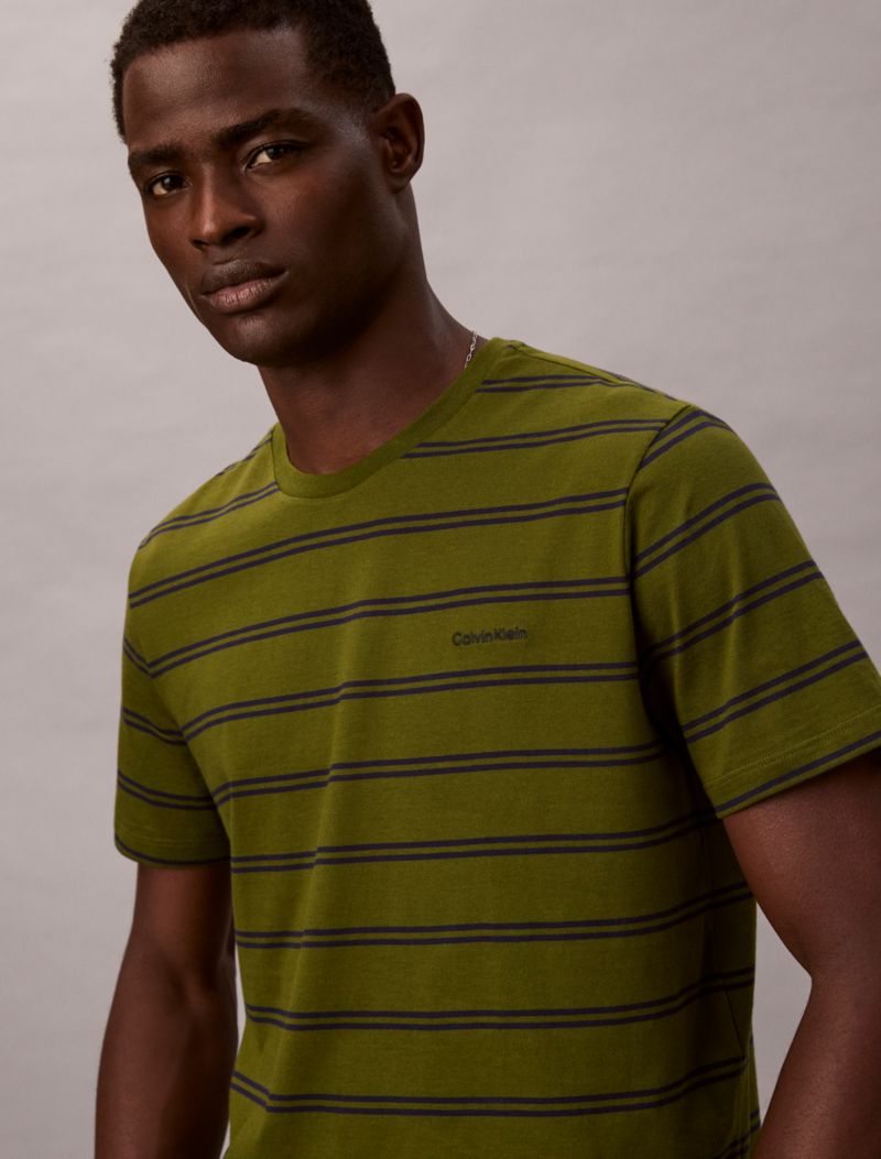 Calvin Klein Liquid Touch Stripe Crewneck Köynək