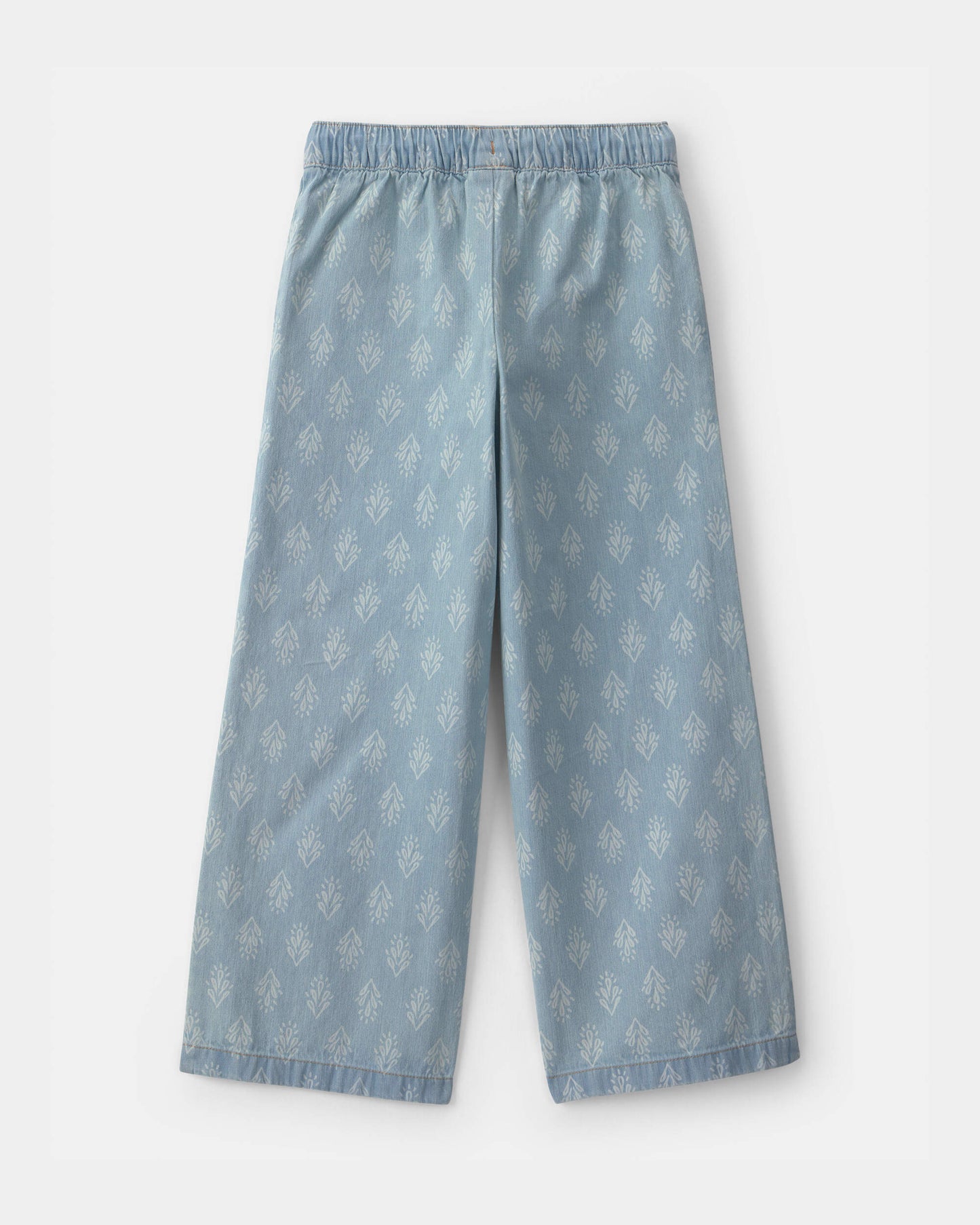 OshKosh B'gosh Qız Çiçəkli Chambray Çəkmə Şalvar - Açıq Yuma
