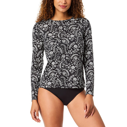 Lands' End Qadın Günəş Köynəyi, Qara, X-Large