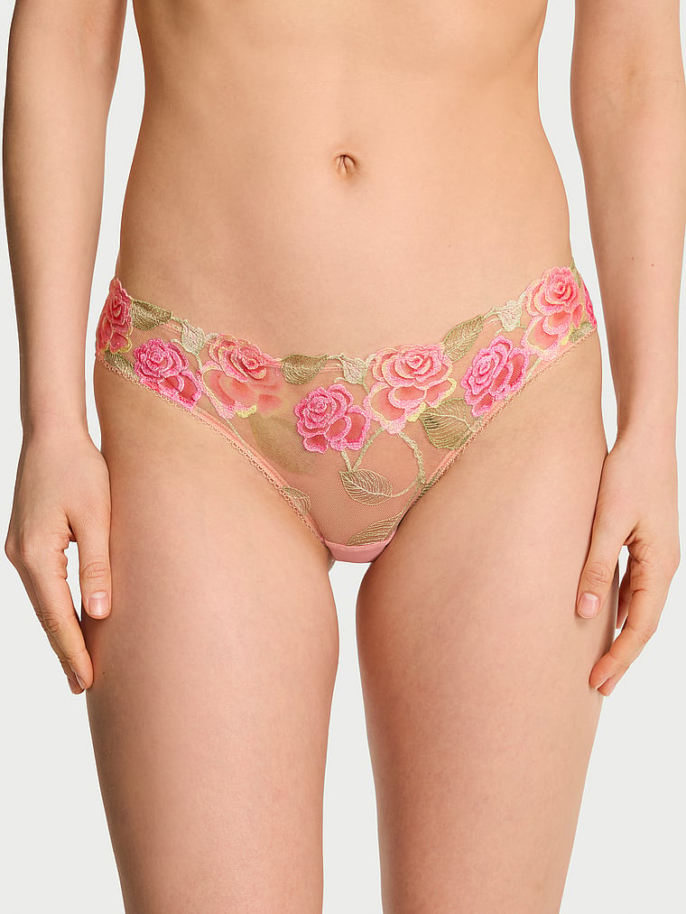 Victoria's Secret Sweet Melody Embroidery Qadın Tanga