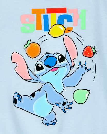Carter's Kiçik Qız Disney© Lilo & Stitch Qısa Kollu Grafik Köynəyi - Mavi