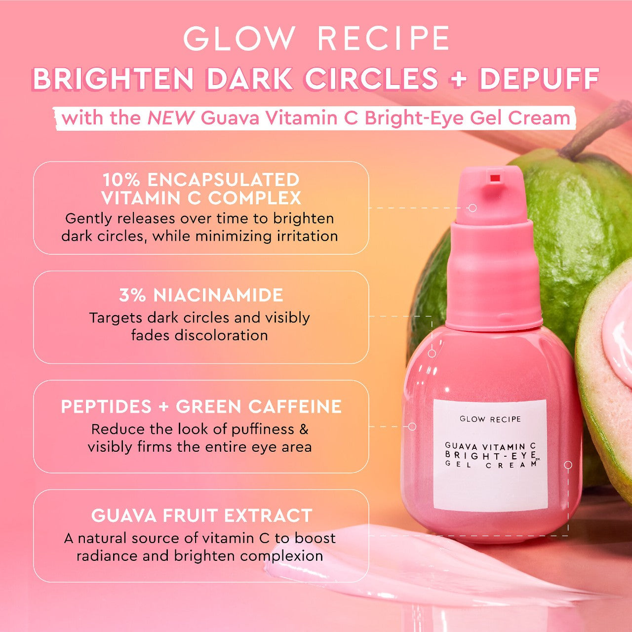 Glow Recipe Guava Vitamin C Parlaq Göz Kremi