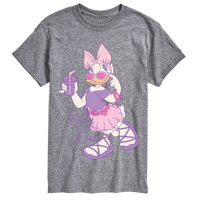 Disney Daisy Cool Street Clothes Kişi Qısa Telli Qrafik Köynəyi - Krem - Orta