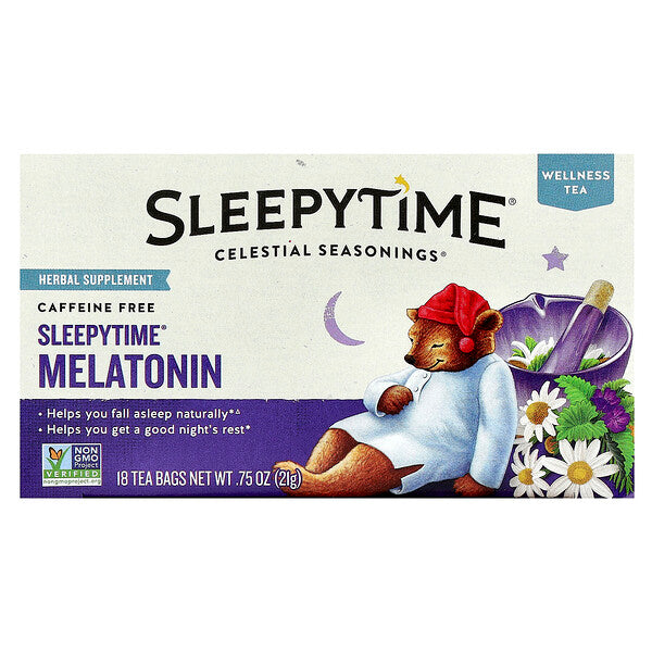 Celestial Seasonings Wellness Tea Sleepytime Melatonin Koffeinsiz 18 Çay Paketçiyi