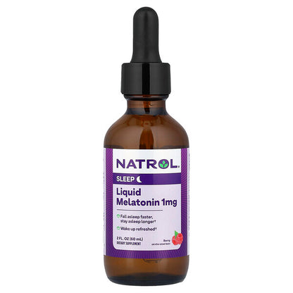 Natrol Liquid Melatonin Giləmeyvə 1 Mg 2 Fl Oz 60 Ml