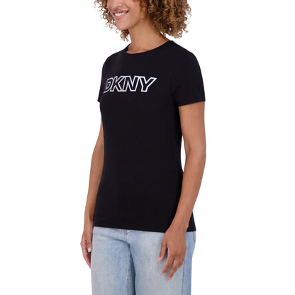 DKNY Sport Qadın Qısa Rəvan Loqo Köynəyi