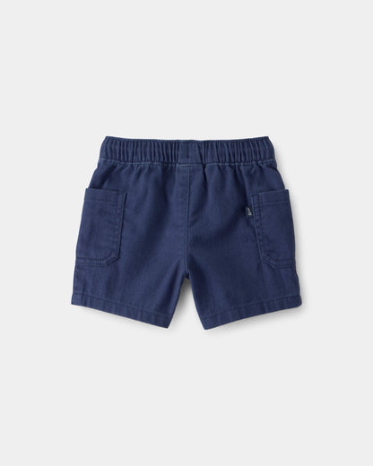 OshKosh B'gosh Körpə Oğlan Twill Bağcıqlı Şortlar - Tünd Mavi