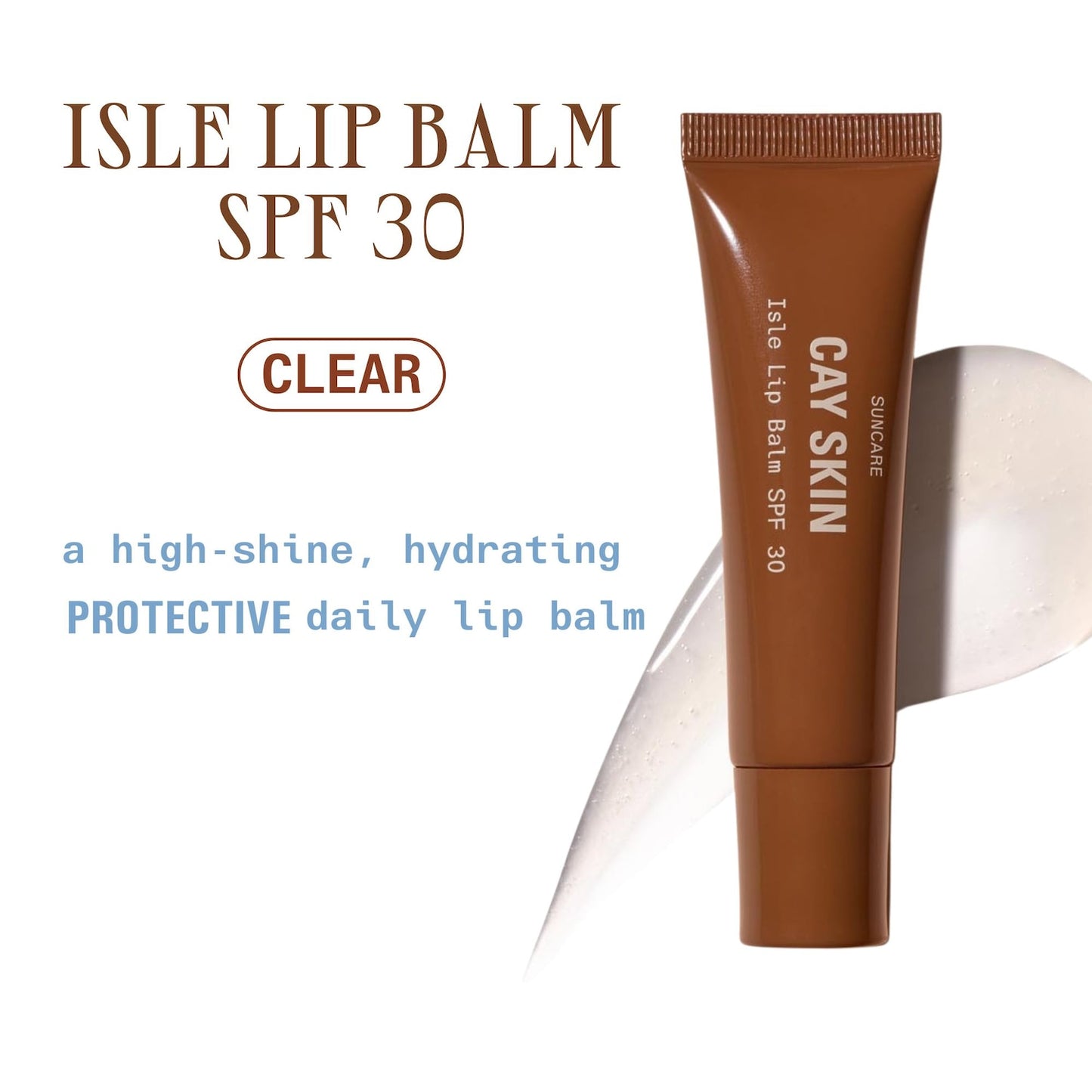 CAY SKIN Isle Dodaq Balzamı SPF 30 Dəniz Yosunu və Aloe Kök Hüceyrələri ilə