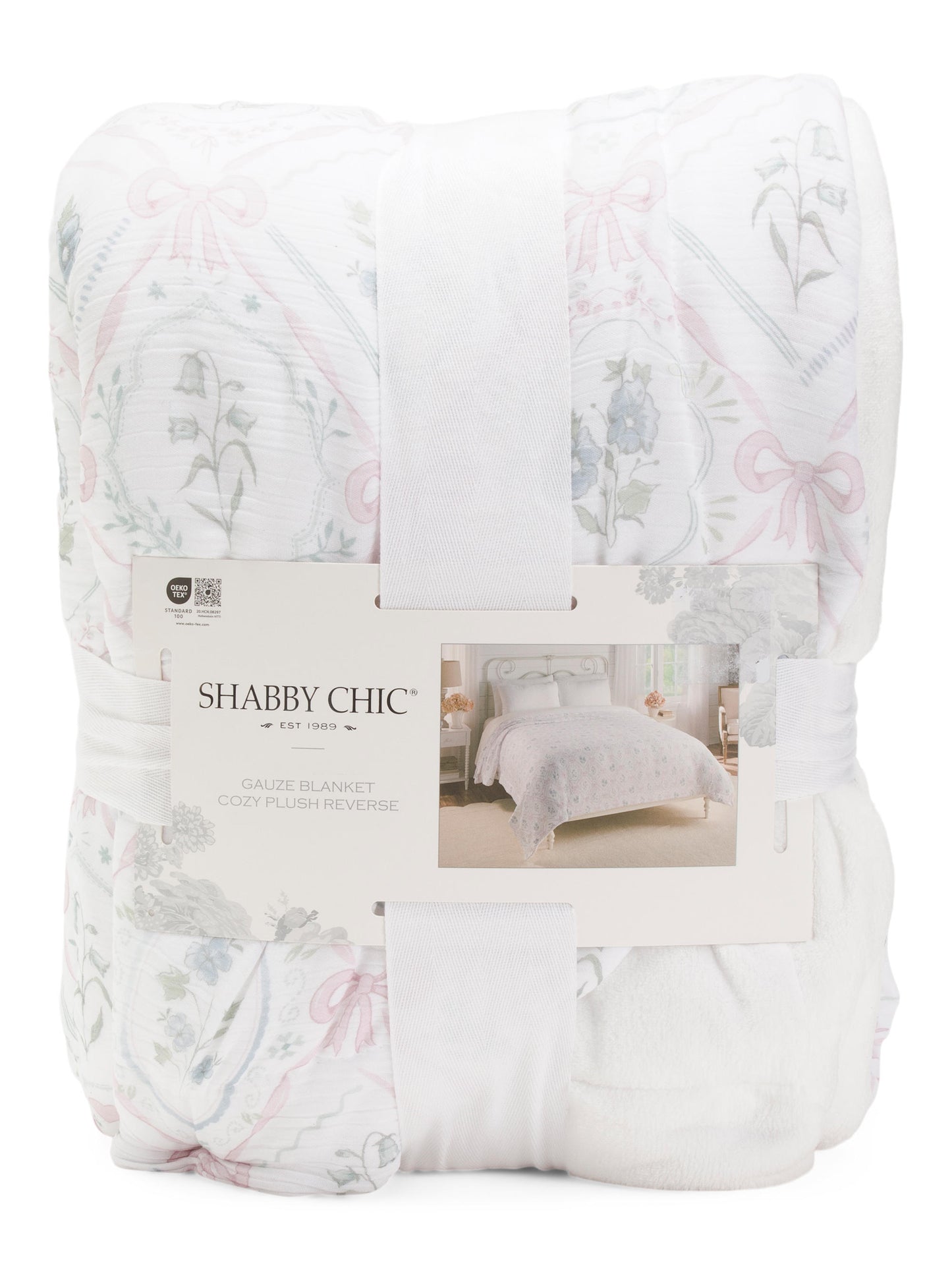 SHABBY CHIC Yay Və Çiçək Desenli Tüll Yorğan