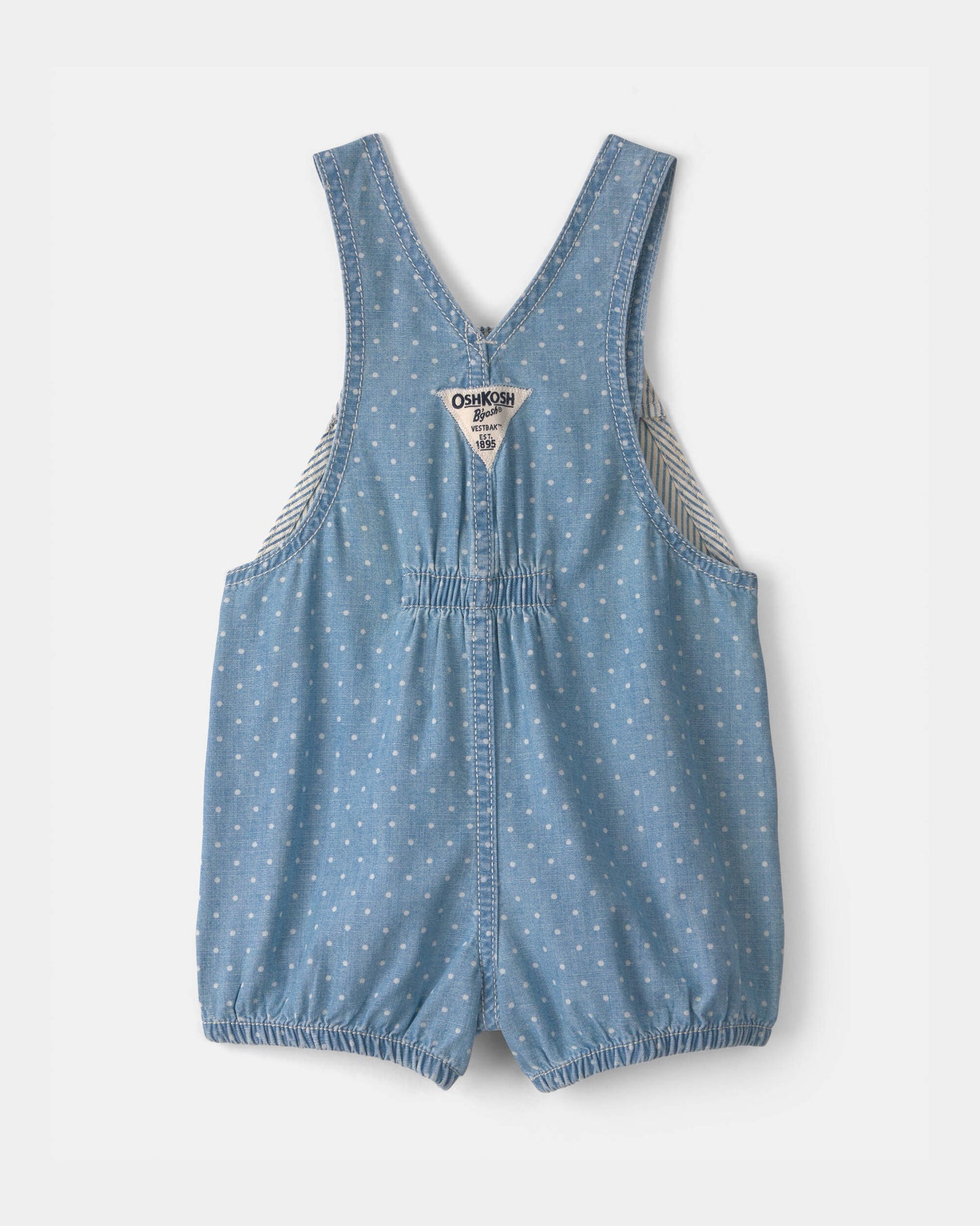 OshKosh B'gosh Uşaq Şərti Xətlər və Nöqtələr Şortall - Açıq Yuma