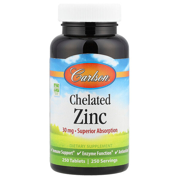 Carlson Chelated Zinc 30 Mg 250 Tablet