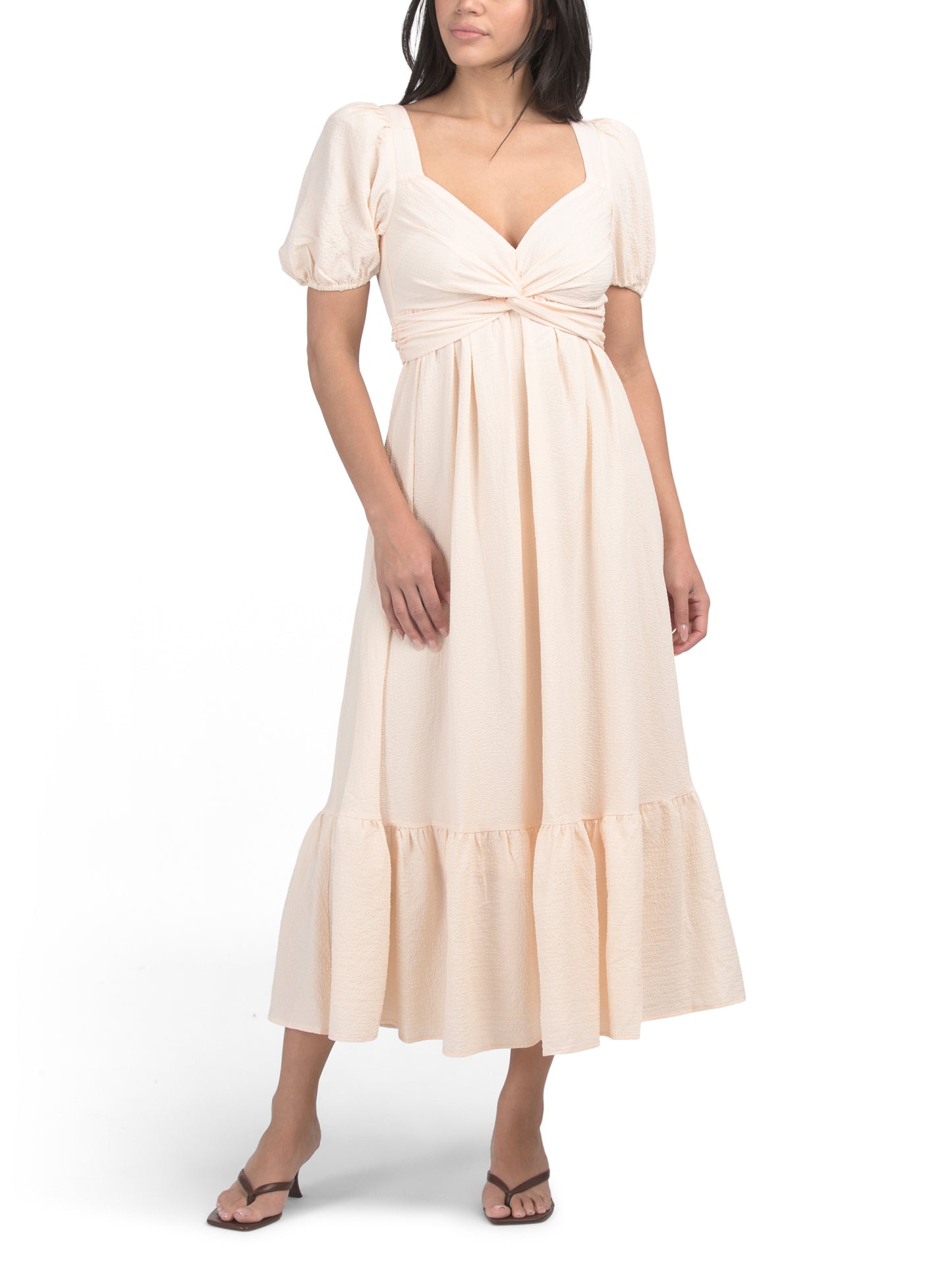ASTR Twist Bust Tie Back Maxi Geyim