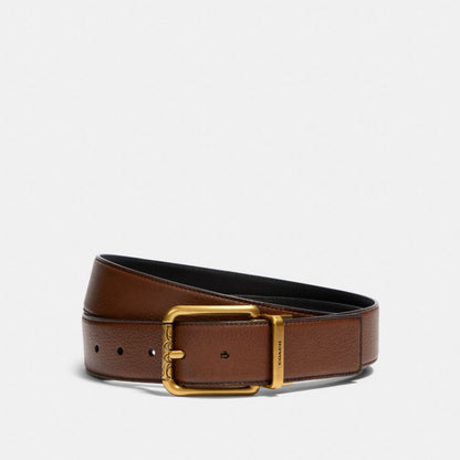 Coach Square Roller Buckle Cut-To-Size Dönən Kəmər, 38 Mm