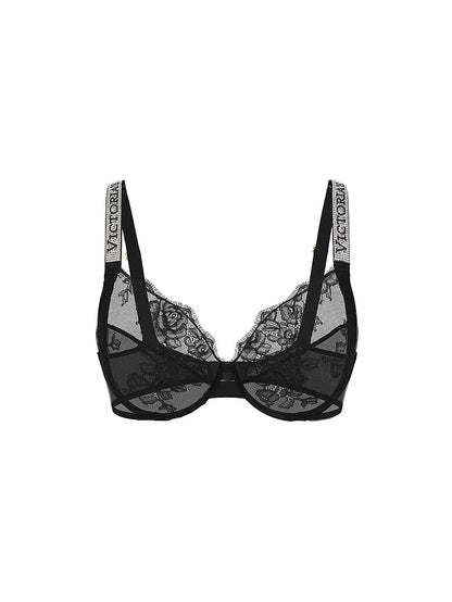Victoria's Secret Fabulous Parlaq Tüllü Dantel Açılmamış Tam Fincan Sütyen