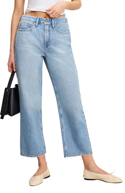 Good American Good '90s Crop Relaxed Cins